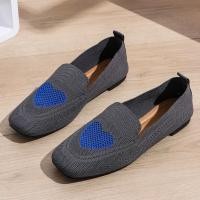 ราคา คลังสินค้าพร้อมรองเท้าผ้าใบถักบินพื้นแบนผู้หญิงแฟชั่นแบบสวมทํางานรองเท้าผู้หญิง (26558197537)