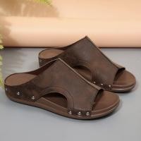 ราคา ลิ่ม ส้นรองเท้าแตะผู้หญิง2025 สไตล์ใหม่แฟชั่นรองเท้าแตะสุภาพสตรีขนาดบวก43 (26184671313)