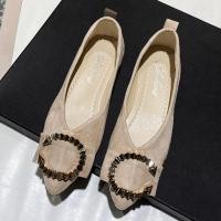 ราคา พร้อมส่ง ใหม่ รองเท้าลําลอง ส้นแบน หัวแหลม พื้นนิ่ม ขนาดใหญ่ สําหรับผู้หญิง ไซซ์ 35 43 2023 (21977705528)