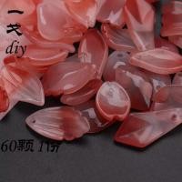 ราคา 60 ชิ้นโฟมน้ํา Southern Red Series DIY แก้วกลีบใบต้นไม้ DIY Handmade Hairpin ทําวัสดุ (26492043217)