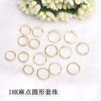 ราคา 18เค ชุบสีทองจริงความตั้งใจกระเป๋ารอบลูกปัดแหวนแฮนด์เมดทําเองโบราณกิ๊บขอบแหวนหลุมคู่แหวนลูกไม้ (28031824413)