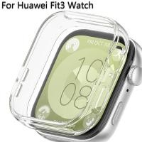 ราคา Soft Protector สําหรับ Huawei Watch Fit 3 ป้องกันหน้าจอ TPU Shell สําหรับ Huawei Watch Fit 3 ฝาครอบชุบอุปกรณ์เสริม (26553976041)