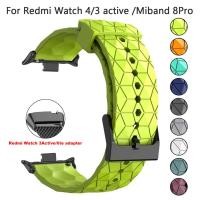ราคา รูปแบบฟุตบอลซิลิโคนสําหรับ Xiaomi Mi Band 8 Pro เปลี่ยนสร้อยข้อมือนาฬิกาข้อมือ Smartwatch Correa สําหรับ Redmi นาฬิกา 4 3Active Lite สายคล้อง (29206613495)
