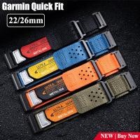 ราคา Quick Fit 22 มม 26 มม สายไนลอนสําหรับ Garmin Fenix8 7X 5 6 Forerunner 965 945 Man Sport Loop นาฬิกาสําหรับ Garmin Mk2 Quatix7 Tactix7 (23890471571)