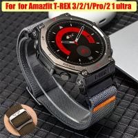 ราคา สายรัดไนลอนสําหรับสําหรับ Amazfit T REX 3 2 1 T REX Pro สมาร์ทวอท์ช Replacment สายรัดข้อมือระบายอากาศแบบนุ่มสําหรับ Amazfit T REX 2 Ultra T REX Ultra Band อุปกรณ์เสริม (43554783437)