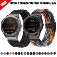 ราคา 22 มม 26 มม ห่วงไนลอนทอผ้า Starp สําหรับ Garmin Fenix8 7 6 5 Breathable เปลี่ยนสายรัดข้อมือกีฬาสําหรับ Garmin Fenix 7X 6X 5X (27233121878)
