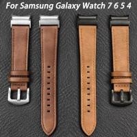 ราคา No Gaps สายหนังสําหรับ Samsung Galaxy Watch 7 6 5 4 44 มม 40 มม สําหรับ Galaxy Watch 6Classic 4Classic 42 46 มม 43 มม 47 มม FE ธุรกิจ Band (47100248620)