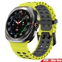 ราคา SAMSUNG ซิลิโคนwaveสําหรับsamsung GalaxyนาฬิกาUltra 47 มม Breathable Sport Soft Band Galaxy Watch 7 Ultraอุปกรณ์เสริม (27171422829)
