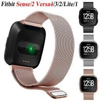 ราคา โลหะสายนาฬิกาแม่เหล็กสําหรับ Fitbit Versa 4 3 Sense2 Sense สแตนเลสสตีล Milanese สําหรับ Fitbit Versa 2 1 Lite Se Man สายรัดข้อมือผู้หญิงอุปกรณ์เสริม (26672943075)