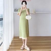 ราคา ชุดคลุมท้อง ผ้าถัก ลายทาง สวมใส่สบาย สําหรับหญิงตั้งครรภ์ (47901995511)