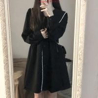 ราคา Plus Size เดรสสาวอวบ ไซส์ใหญ่ ผู้หญิง เดรสยาวปานกลาง แขนยาว สีดำ คอบัว เก็บพุงพรางหุ่น ฤดูใบไม้ร่วง เกาหลี แฟชั่น หรูหรา Oversize พลัสไซส์ สาว อวบอ้วน ใส่ได้ (45600216516)