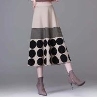 ราคา Miyake กระโปรงยาว ผ้าวูล ลายจุด ทรงเอ จับจีบ แฟชั่นฤดูใบไม้ร่วง ฤดูหนาว สําหรับผู้หญิง 2023 (53951975370)