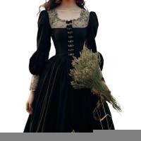 ราคา เดรสฝรั่งเศส เดรสสไตล์เฮปเบิร์น เดรสวินเทจ เดรสย้อนยุค เดรสคอวี เดรสคอเหลี่ยม สีดํา ย้อนยุค ดีงาม ชุดฤดูใบไม้ร่วงผู้หญิงวินเทจวินเทจ (47200211573)