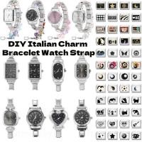 ราคา Silver Header สีดํา Dial DIY สายโมดูลดิจิตอล Splicing นาฬิกา Vintage Wild Modular นาฬิกาอิตาเลี่ยน Charm สร้อยข้อมือสแตนเลสสร้อยข้อมือแฟชั่นอุปกรณ์เสริม (44158522027)