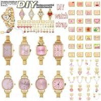 ราคา Gold Header สีชมพู Dial DIY สายโมดูลดิจิตอล Splicing นาฬิกา Vintage Wild Modular นาฬิกาอิตาเลี่ยน Charm สร้อยข้อมือสแตนเลสสร้อยข้อมือแฟชั่นอุปกรณ์เสริม (43808455464)