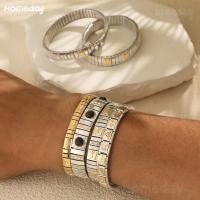 ราคา ยืดหยุ่นสแตนเลสที่เรียบง่ายยืดยืดหยุ่นสร้อยข้อมือลายเฟล็กโซ่สร้อยข้อมือชุบทองสําหรับผู้หญิงอเนกประสงค์ผลิตภัณฑ์สําเร็จรูป (41651110327)