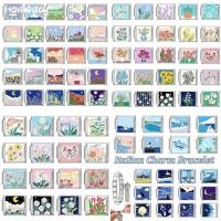 ราคา ดอกไม้สด Night Italian Links Fit 9 มม สร้อยข้อมือ DIY Love ผีเสื้อ Charm อุปกรณ์เสริม Retro โมดูลสร้อยข้อมือ (41552947003)