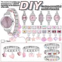 ราคา Silver Header DIY สายโมดูลดิจิตอล Splicing นาฬิกา Vintage Wild Modular นาฬิกาอิตาเลี่ยน Charm สร้อยข้อมือสแตนเลสสร้อยข้อมือแฟชั่นอุปกรณ์เสริม (28338567854)