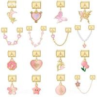 ราคา ก้นทองชุดสีชมพูเสน่ห์อิตาลีลิงค์พอดี9มิลลิเมตรสร้อยข้อมือทําทําเองรักผีเสื้อดอกไม้เสน่ห์สร้อยข้อมือลิงค์อุปกรณ์ย้อนยุคโมดูลสร้อยข้อ (25045970103)