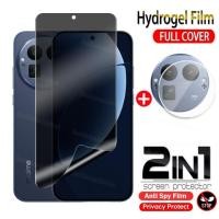 ราคา สําหรับRealmeGT8Pro 2 in 1 Anti spy Hydrogelฟิล์มสําหรับRealme GT 8 Pro GT8 Pro GT8Pro RealmeGT8 Pro 2025 ความเป็นส่วนตัวป้องกันหน้าจอAnti Peepฟิล์มด้านหน้านุ่มกลับกล้องเลนส์ฟิล์ม (51551966772)