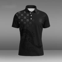 ราคา เสื้อเชิ้ตแขนสั้นสีดำ พิมพ์ลายไทยคลาสสิก สำหรับเสื้อลำลองทรงหลวมใส่สบาย (47500386937)