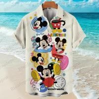 ราคา เสื้อฮาวาย Mickey Mouse แขนสั้นสำหรับชายและหญิง (40064321834)