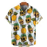 ราคา เสื้อฮาวายพิมพ์ลายสับปะรดและมะนาว สำหรับหนุ่มๆ ในฤดูร้อน และเวลาไปชายหาด (43611828421)