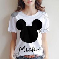 ราคา เสื้อยืดแขนสั้นผู้หญิง Disney Mickey Minnie classic (25643598375)