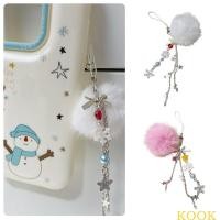 ราคา KOOK Fuzzy Balls และ Snowflake โทรศัพท์ตกแต่ง Star Beaded พวงกุญแจสําหรับ Trendsetters (45100739103)