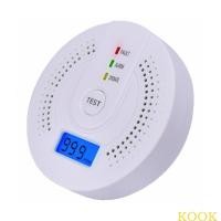 ราคา คูค สัญญาณกันขโมยคาร์บอนมอนอกไซด์พร้อมจอแสดงผล จอแอลซีดี เสียงดังดําเนินการเหมาะสําหรับการรักษาความปลอดภัยภายในบ้านติดตั้งง่าย (43767200675)