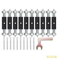 ราคา Kook กล่องซ่อมเทปคาสเซ็ตไฟฟ้า สกรูรองรับก้าน สําหรับซ่อมแซมกล่องสวิตช์ติดผนัง 10 ชิ้น (25164022628)