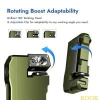 ราคา ไฟฉายชาร์จไฟ 400 ลูเมน พร้อมคลิปปรับโหมดแสงหลายโหมด (53901526359)