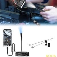 ราคา KOOK กล้อง Endoscope พร้อมไฟสําหรับโทรศัพท์มือถือ Borescope กล้องตรวจสอบพร้อมไฟ LED ปรับได้กันน้ํางู Ca (43971467608)