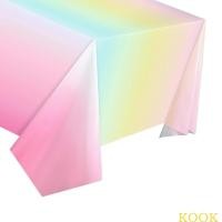 ราคา KOOK ผ้าคลุมโต๊ะสีสันสดใสผ้าปูโต๊ะ 54x108 นิ้วพลาสติก Waterproofie สําหรับอาบน้ําเด็กวันเกิดตกแต่งผ้าปูโต๊ะ (41722959059)