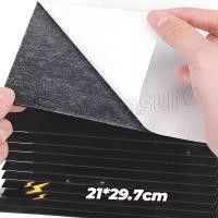 ราคา สติ๊กเกอร์แม่เหล็กยาง A4 เทปแม่เหล็ก สติ๊กเกอร์ติดแผ่นกาวในตัวด้านหลังขนาดเล็ก แม่เหล็กสีดํา DIY Craft ตู้เย็นในครัวเรือนตกแต่ง (43652341609)