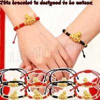 ราคา สร้อยข้อมือลูกปัดและจี้ม้า ถักเป็นเชือกนำโชค สไตล์จีนสร้างสรรค์ ของขวัญสำหรับคู่รักและนักเรียน (49300959643)