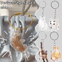 ราคา พวงกุญแจกล่องเก็บขนแมว ของขวัญของที่ระลึกสําหรับเพื่อน ที่ใส่กุญแจขนสัตว์เลี้ยงโปร่งใส การ์ตูน แฟชั่น สร้างสรรค์ จี้ห้อยกระเป๋า (24647142822)