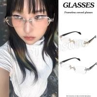 ราคา แว่นตาสี่เหลี่ยมผืนผ้าไร้กรอบ แสงแบนป้องกันแสงสะท้อน ไม่มีแว่นตาตกแต่งแต่งหน้า แฟชั่น หรูหรา วินเทจ แว่นตาอ่านหนังสือคอมพิว (42300147383)