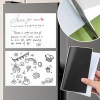 ราคา ก5 แม่เหล็กตู้เย็นไวท์บอร์ด อุปกรณ์การเรียนสํานักงาน ตกแต่งเทศกาลบ้าน กระดานข้อความ นักเรียนเครื่องเขียน สติ๊กเกอร์ติดผนังไวท์บอร์ด เขียนได้วินเ (27635086683)