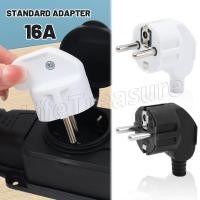 ราคา EU AC Power Adapter Socket 16A 250V Male Converter สายไฟฟ้าที่ถอดออกได้ปลั๊ก เยอรมันมาตรฐานสายไฟข้อศอกประกอบ Rewireable Male Connector (53051266852)