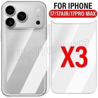 ราคา 3 1 ชิ้นกลับกระจกนิรภัย Anti Scratch ฟิล์มกระจกนิรภัย 9H ความแข็งป้องกันหน้าจอด้านหลัง สําหรับ iPhone 17 Pro MAX Air สําหรับ iPhone17 อุปกรณ์เสริม (42568321083)