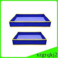 ราคา Szgrqkj2 กล่องใส่ทรายแบบพกพาแบบหนาสําหรับเด็กความจุขนาดใหญ่นํากลับมาใช้ใหม่พับเก็บได้สีฟ้า (48900963343)