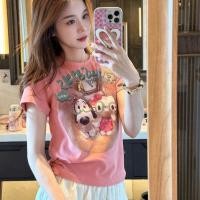 ราคา เสื้อยืดผู้หญิงแขนสั้น สกรีนลายการ์ตูน อินสpiringจากสไตล์เกาหลี (29041094406)