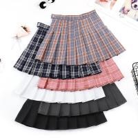 ราคา กระโปรงลายสก๊อตสไตล์เกาหลีเอวสูง สำหรับผู้หญิง (43470407155)