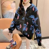 ราคา การ์ตูนพิมพ์ hoodie ผู้หญิงสไตล์เกาหลีหลวมขนาดใหญ่บางแขนยาว hoodie (29706758947)