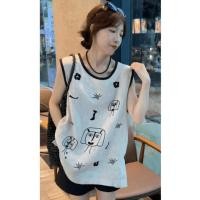 ราคา เสื้อกล้ามไซส์ใหญ่ เสื้อกล้ามทรงหลวมคอกลมสไตล์เกาหลีสําหรับผู้หญิง (27388292949)