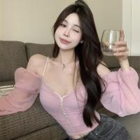 ราคา เสื้อเชิ้ตผู้หญิงสีทึบ ทรงเข้ารูป สไตล์เกาหลี (44369164010)