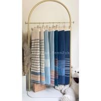 ราคา ซิ่นผ้าฝ้ายทอมือ สีพาสเทล ต่อหัวเย็บถุงพร้อมนุ่งได้เลยค่ะ (1390794128)