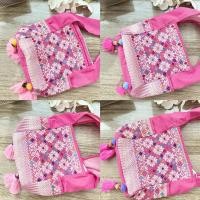 ราคา กระเป๋าย่ามแต่งผ้าตีนจก 2 ด้าน งานทอมือ ลายทอแน่น ของจริงสวยมากๆค่ะ (8853182887)