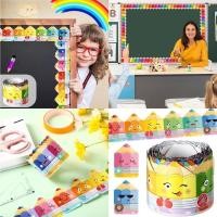 ราคา BYSLI 32 8ft ยาวดินสอรูปแบบ Border Trim สติ๊กเกอร์ติดผนัง Bulletin Board Border Trim (40921481659)